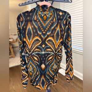 FARM Rio Pineapple Ikat Blouse